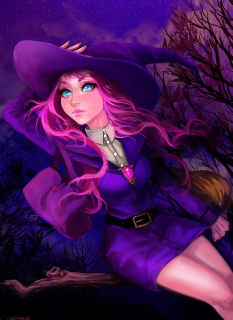 Pink haored witch